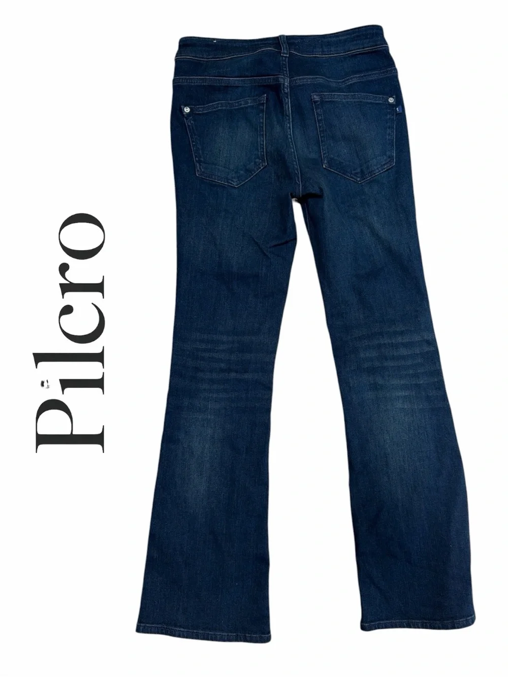Pilcro Dark Blue The DemiLune Boot Jeans - Size 28